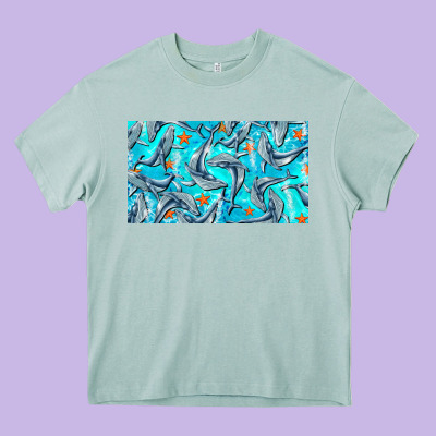Humpback Whale Cup Heavy Core Tee Designed By Barkaloodesign