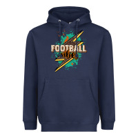 Navy Football vibes Heavyweight Hoodie - NancyCooperArtShop