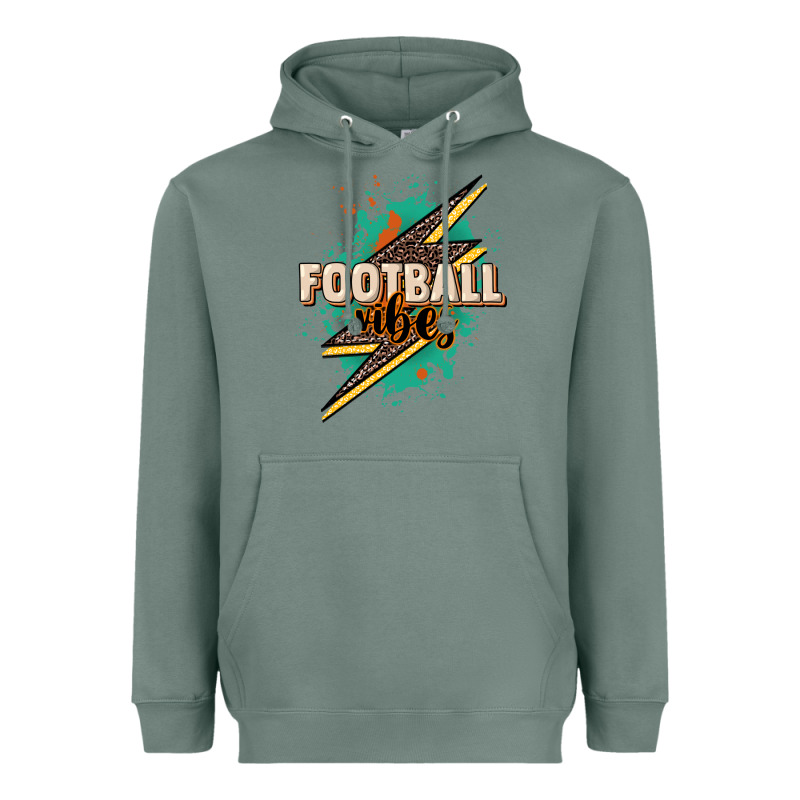 Football Vibes Heavyweight Hoodie by NancyCooperArtShop | Teevron