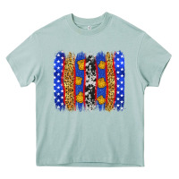 Arona American police brushstrokes Heavy Core Tee - Neo Western