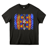 Asphalt American police brushstrokes Heavy Core Tee - Neo Western