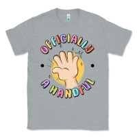 Heather Grey officially a handful Classic Tee - MaliasSmallBusiness