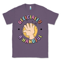 Lavender officially a handful Classic Tee - MaliasSmallBusiness