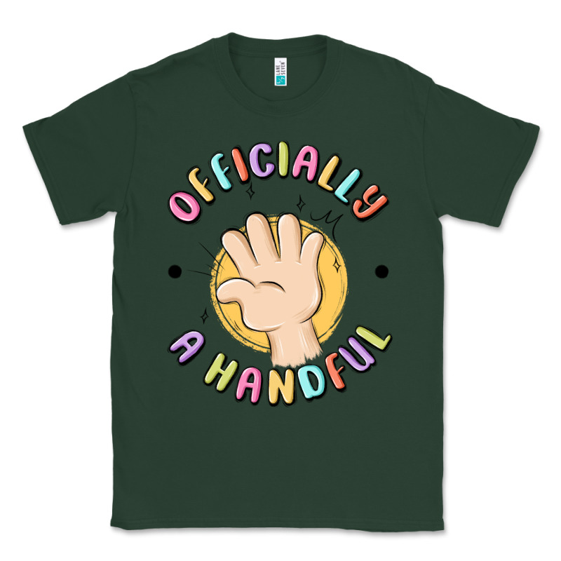 Officially A Handful Classic Tee by MaliasSmallBusiness | Teevron