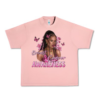 Salmon breast cancer awareness afro woman Urban Heavy Tee - NancyCooperArtShop