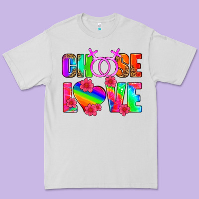 Choose Love (lesbian) Premium Tee Designed By Hra Design Shop