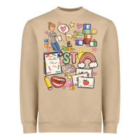 Mushroom can't talk right now doing speech therapy stuff Heavyweight Sweatshirt - MaliasSmallBusiness