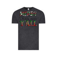 Vintage Black merry christmas y'all Vintage Tee - AdoDesignShop