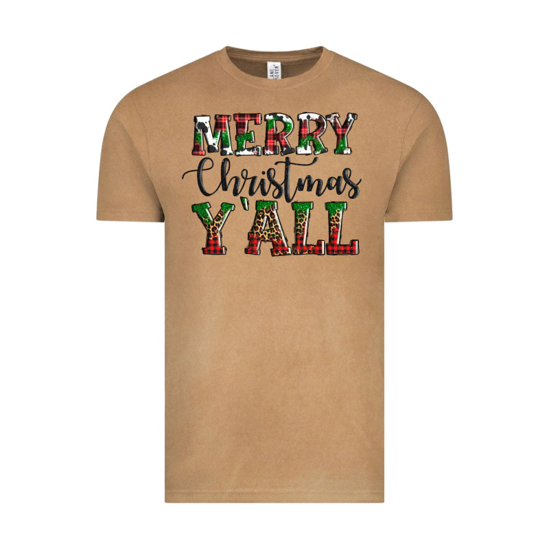 Merry Christmas Y'all Vintage Tee by AdoDesignShop | Teevron