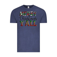 Vintage Denim merry christmas y'all Vintage Tee - AdoDesignShop