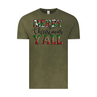 Vintage Olive merry christmas y'all Vintage Tee - AdoDesignShop