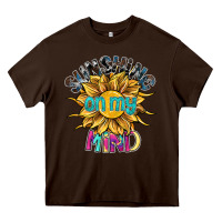 Chocolate Brown sunshine on my mind Heavy Core Tee - SublimationCraftShop