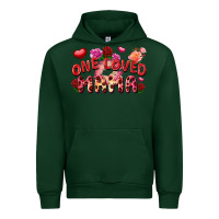 Forest Green One loved mama Valentine's Day Urban Hoodie - FaDigitalArtStudio
