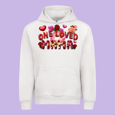 One Loved Mama Valentine's Day Urban Hoodie Designed By Fadigitalartstudio