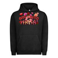 Pigment Black One loved mama Valentine's Day Urban Hoodie - FaDigitalArtStudio