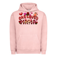 Pigment Salmon One loved mama Valentine's Day Urban Hoodie - FaDigitalArtStudio