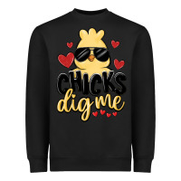 Black chicks dig me Heavyweight Sweatshirt - MaliasSmallBusiness