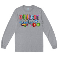 Heather Grey daycare teacher Long Sleeve Tee - MaliasSmallBusiness
