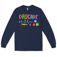 Navy daycare teacher Long Sleeve Tee - MaliasSmallBusiness