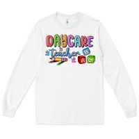 White daycare teacher Long Sleeve Tee - MaliasSmallBusiness