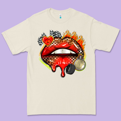 Race Lips Premium Tee Designed By Adodesignshop