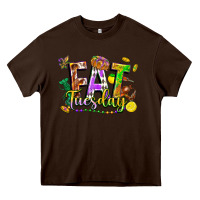 Chocolate Brown fat tuesday Heavy Core Tee - FaDigitalArtStudio