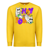 Lemon Hey Boo with Ghost Cats Premium Sweatshirt - texasbilliewilder