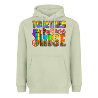 Matcha LGBTQ+ together we rise Heavyweight Hoodie - NancyCooperArtShop