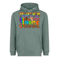 Sage LGBTQ+ together we rise Heavyweight Hoodie - NancyCooperArtShop