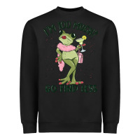 Black i'm too much go find less boujee frog Heavyweight Sweatshirt - MaliasSmallBusiness