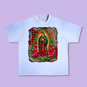 Our Lady Of Guadalupe Christmas Urban Heavy Tee Designed By Jasminsmagicworld