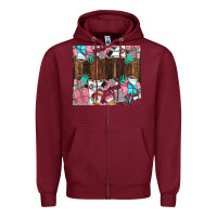 Burgundy custom name Zipper Hoodie - LillyAllenDesigns
