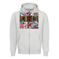 Dove Grey custom name Zipper Hoodie - LillyAllenDesigns