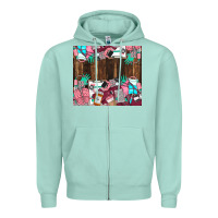 Seafoam custom name Zipper Hoodie - LillyAllenDesigns