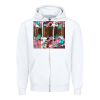 White custom name Zipper Hoodie - LillyAllenDesigns
