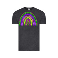 Vintage Black mardi gras rainbow Vintage Tee - BarkalooDesign