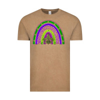 Vintage Coffee mardi gras rainbow Vintage Tee - BarkalooDesign