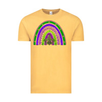 Vintage Mustard mardi gras rainbow Vintage Tee - BarkalooDesign