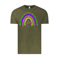 Mardi Gras Rainbow Vintage Tee | Teevron