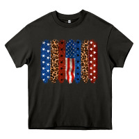 Asphalt Back to blue brushstroke 4th of july Heavy Core Tee - CowGirlArtShop