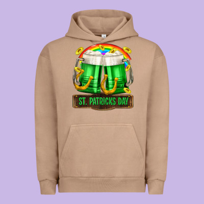 St. Patrick's Day Beer Urban Hoodie Designed By Oliviacreatesart
