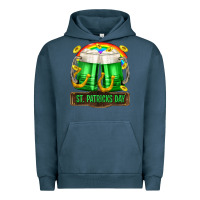 Pigment Midnight Navy St. Patrick's Day beer Urban Hoodie - OliviaCreatesArt