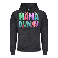 Vintage Black easter floral mama bunny Vintage Hoodie - Artiststas