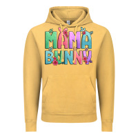 Vintage Mustard easter floral mama bunny Vintage Hoodie - Artiststas
