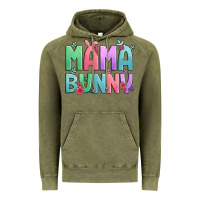 Vintage Olive easter floral mama bunny Vintage Hoodie - Artiststas