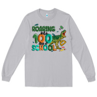 Moon Dust roaring into 100 day of school Long Sleeve Tee - MaliasSmallBusiness