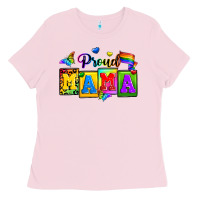 Bubblegum Pink proud mama Ladies Tee - Zillion Design Studio