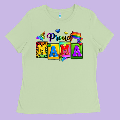 Proud Mama Ladies Tee Designed By Zillion Design Studio