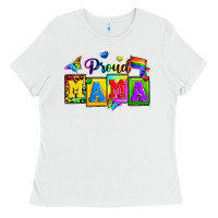 White proud mama Ladies Tee - Zillion Design Studio