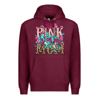 Burgundy The pink is for my Mom Cancer Awareness Premium Hoodie - HowdyJamesFarm